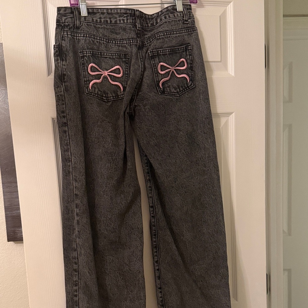 Black Bow Jeans 🎀